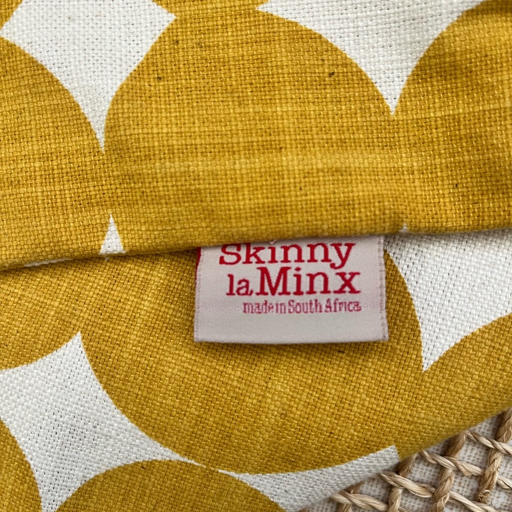NWOT Yellow Geometric Accent Pillow by Skinny La Minx